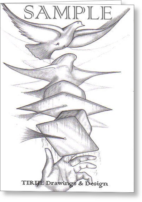 455x646 graduation freedom dove drawing - Graduation Drawing
