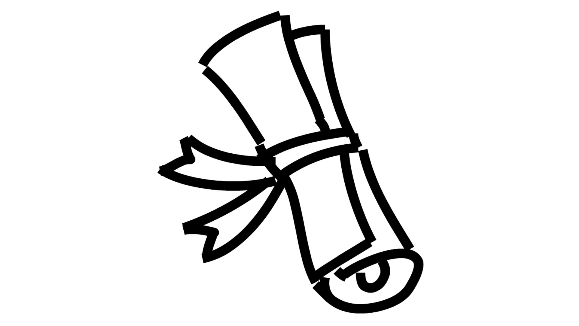 1920x1080 graduation degree line drawing illustration animation - Graduation Drawing