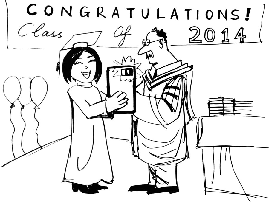 900x678 selfies' should not be taken - Graduation Drawing