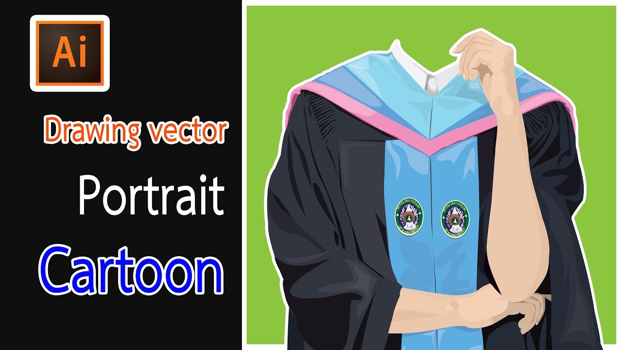 1280x720 graduation gown drawing - Graduation Gown Drawing