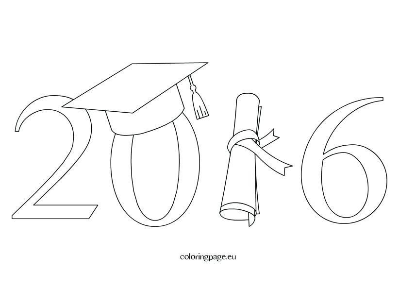 822x595 graduation cap and gown coloring pages stockware - Graduation Gown Drawing