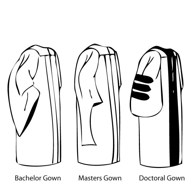 640x640 Facultystaff Regalia Rental - Graduation Gown Drawing