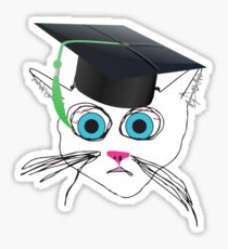 210x230 graduation hat drawing stickers redbubble - Graduation Hat Drawing