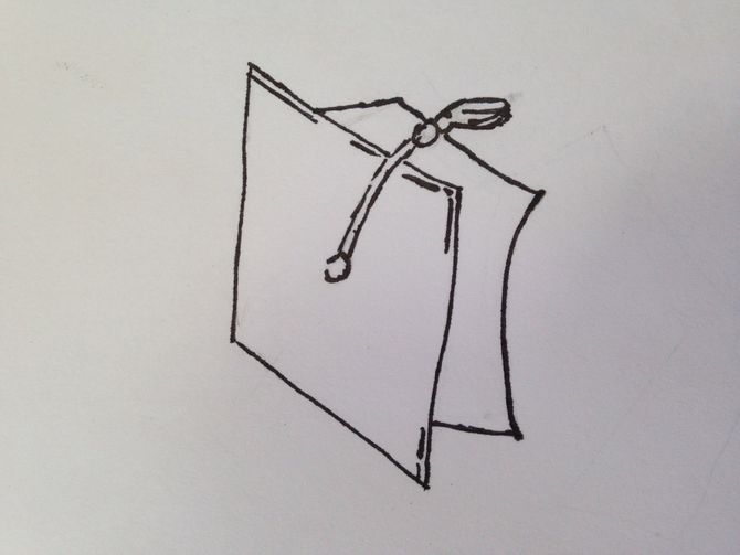 670x503 how to draw a graduation cap steps - Graduation Hat Drawing