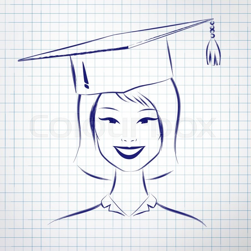 798x800 huge collection of 'graduation hat drawing' download more than - Graduation Hat Drawing