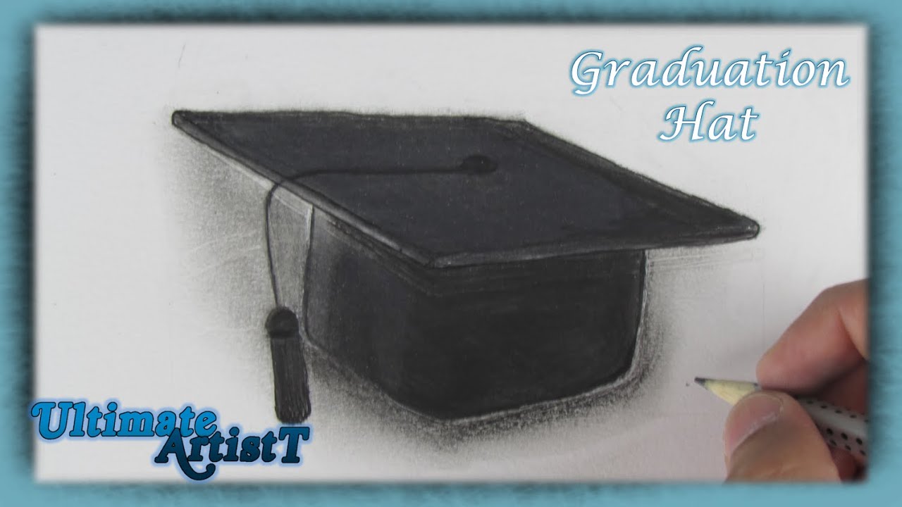 1280x720 realistic graduation hat - Graduation Hat Drawing