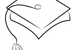 300x210 drawing of graduation cap drawn hat grad - Graduation Hat Drawing