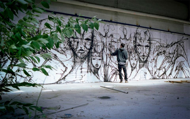 640x403 the street art and drawings of iemza colossal - Graffiti Art Drawings