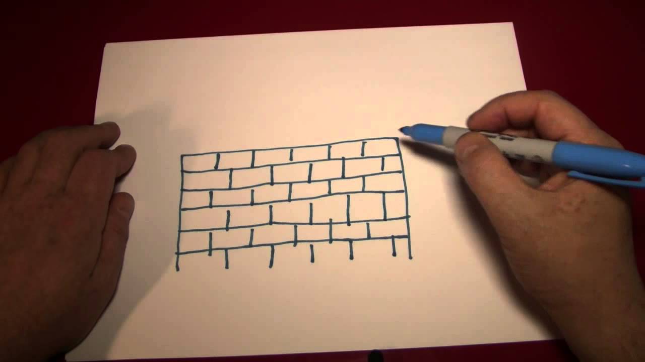 1280x720 Doodling - Graffiti Brick Wall Drawing