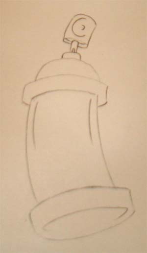 300x517 Basic Graffiti Can Face - Graffiti Can Drawing