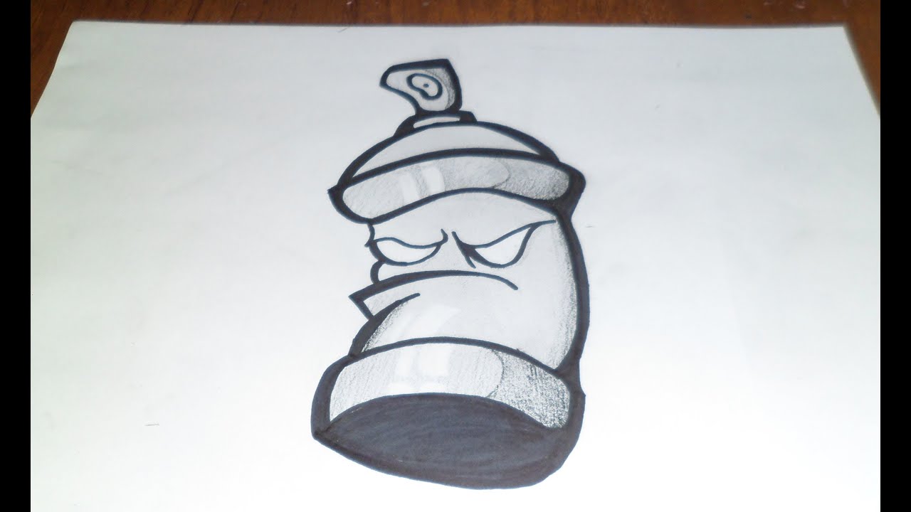 1280x720 Drawing Spray Can Graffiti - Graffiti Can Drawing