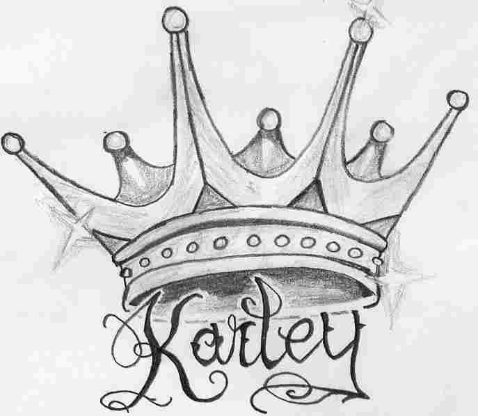 687x598 Banksy Canvas Wall Art - Graffiti Crown Drawing