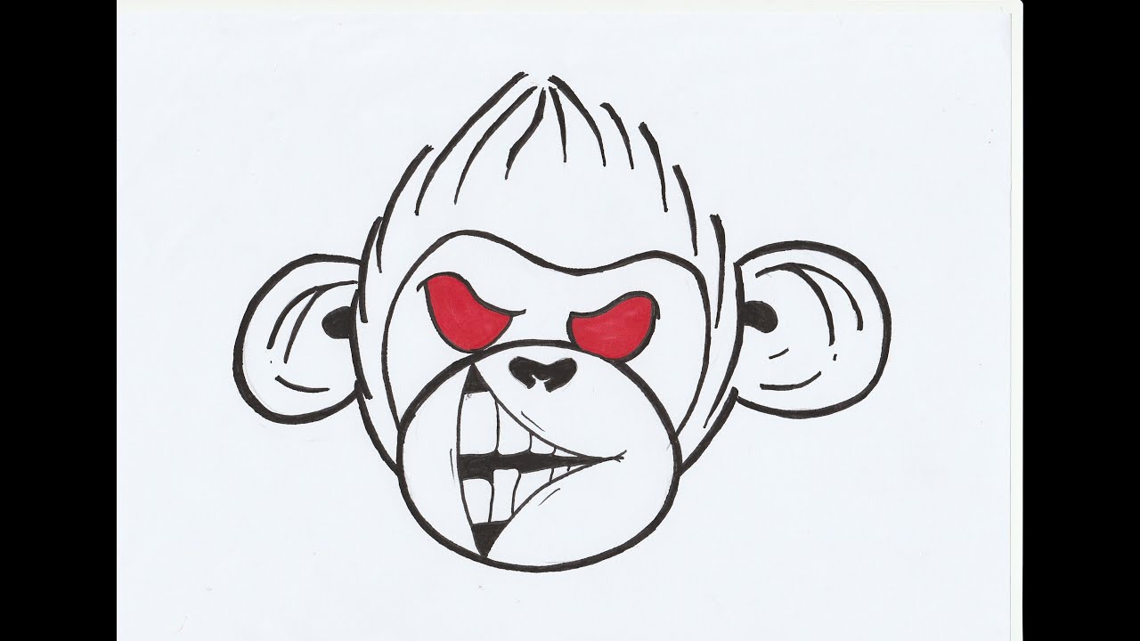 1280x720 How To Draw Monkey Graffiti Character Tutorial - Graffiti Drawing