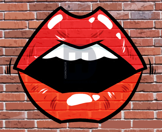 649x530 How To Draw Graffiti Lips, Step - Graffiti Drawing