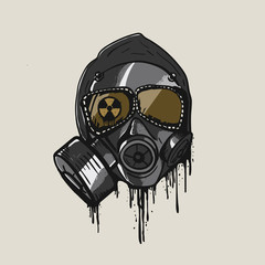 Graffiti Gas Mask Drawing at PaintingValley.com | Explore collection of ...