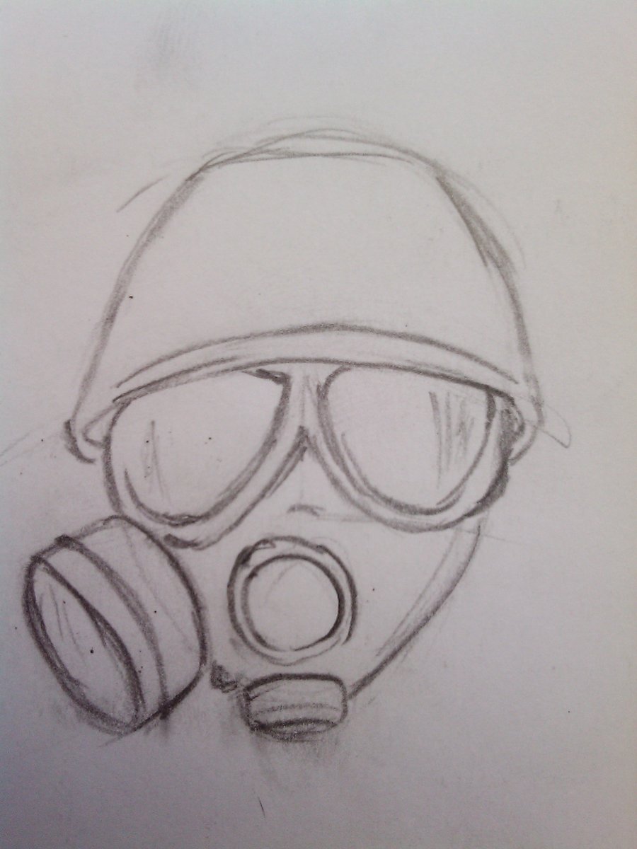 Graffiti Gas Mask Drawing At Paintingvalley Com Explore