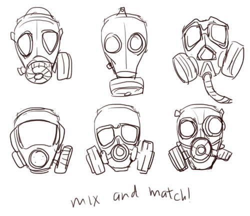 500x432 Image Drawing References - Graffiti Gas Mask Drawing