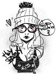 180x240 Graffiti Girl Characters Graffiti Characters Girls Drawings - Graffiti Girl Drawing