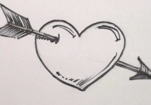 300x210 Cute Heart Drawing How To Draw Cute Hearts Easy - Graffiti Heart Drawings