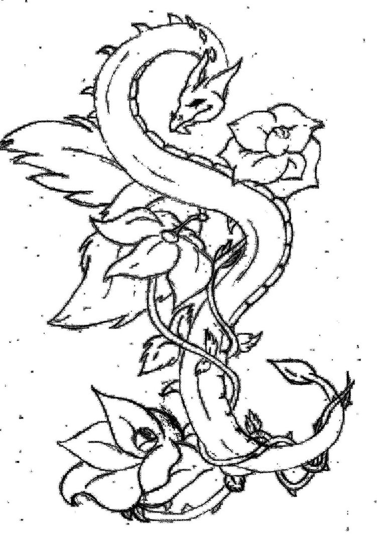 751x1063 Graffiti Rose Drawing - Graffiti Rose Drawing