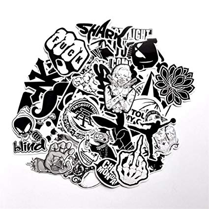 425x425 the mimi's black white vinyl sticker car sticker - Graffiti Skateboard Drawing