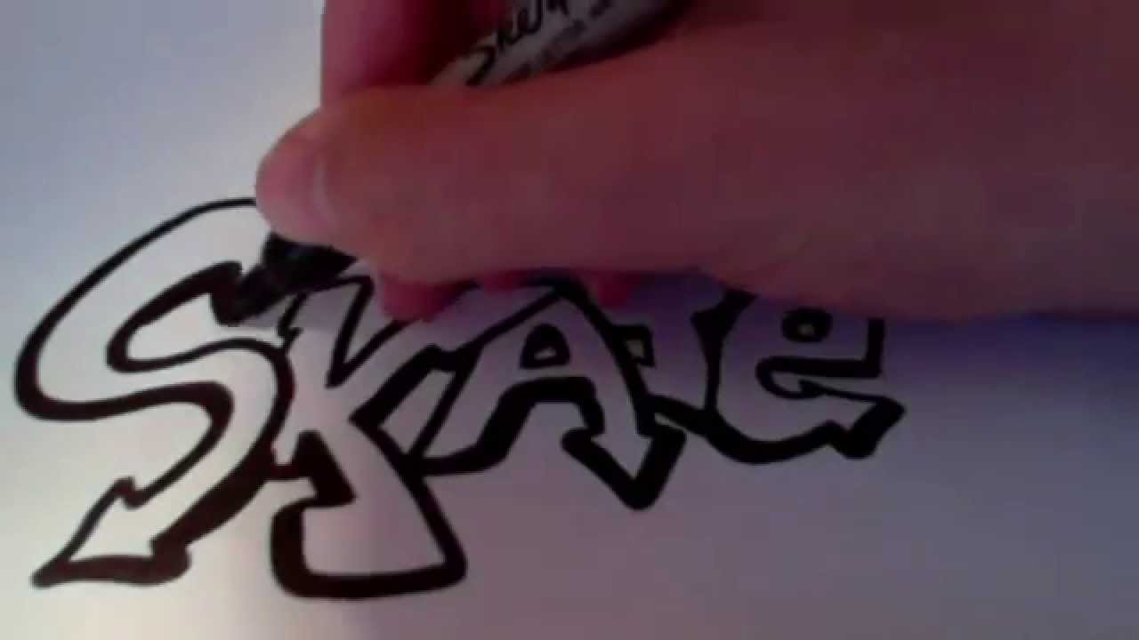 1280x720 Graffiti Tagging How To Tag! Skate - Graffiti Skateboard Drawing