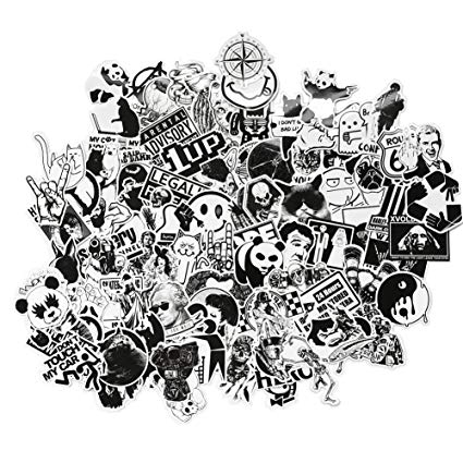 425x425 Dreamergo Graffiti Stickers Pieces Black And White - Graffiti Skateboard Drawing