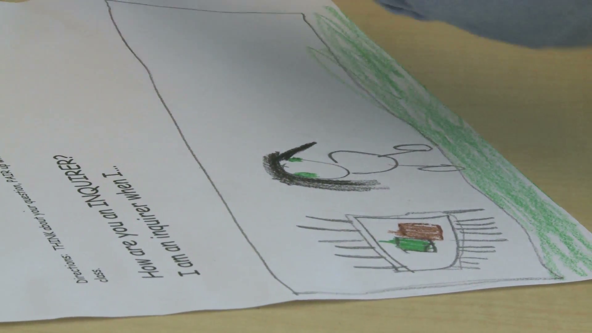 1920x1080 grammar school student drawing with a pencil - Grammar Drawing