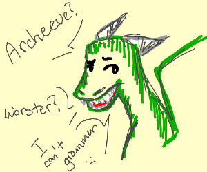 300x250 dragon has bad grammar drawing - Grammar Drawing