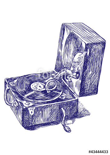 Gramophone Drawing At Explore Collection Of