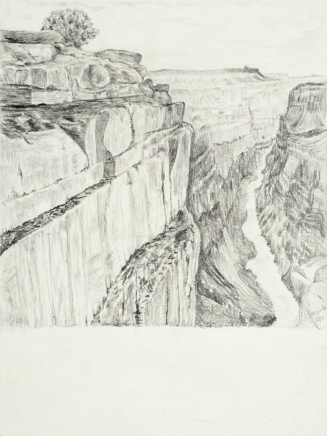 675x900 grand canyon drawing - Grand Canyon Drawing