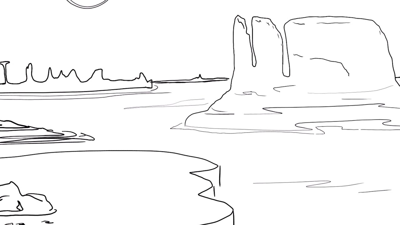 1280x720 how to draw canyon - Grand Canyon Drawing