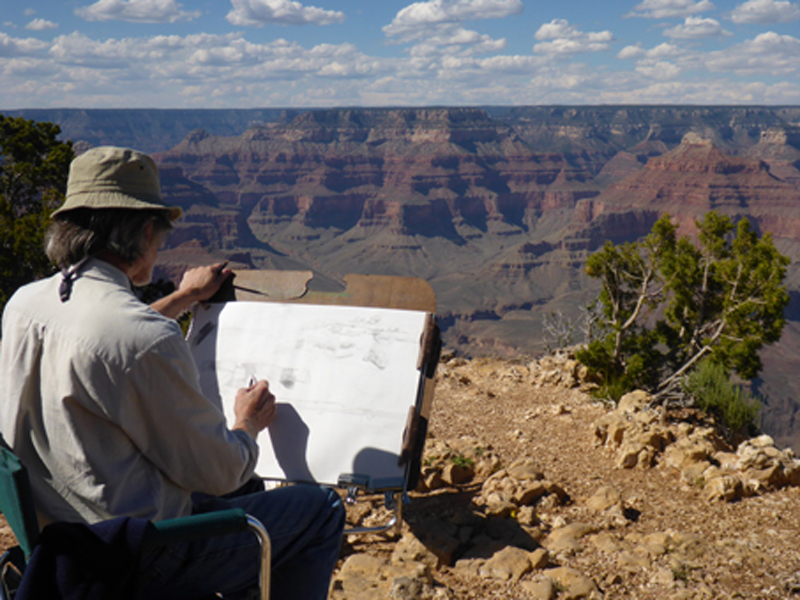 800x600 drawing on the edge grand canyon association - Grand Canyon Drawing