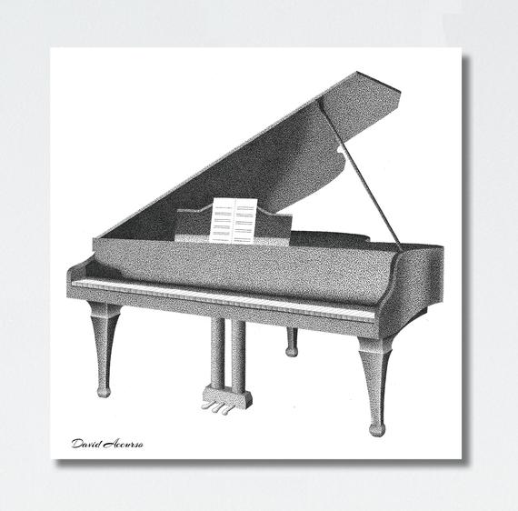 Grand Piano Drawing at PaintingValley.com | Explore collection of Grand