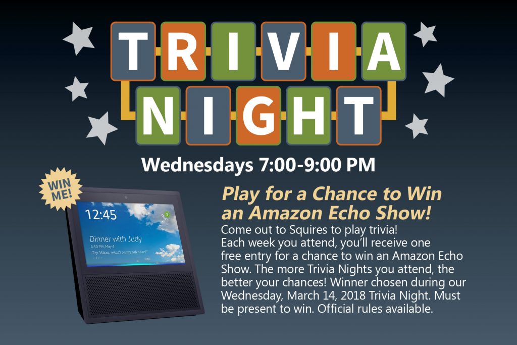 1024x683 trivia night grand prize drawing tonight! - Grand Prize Drawing