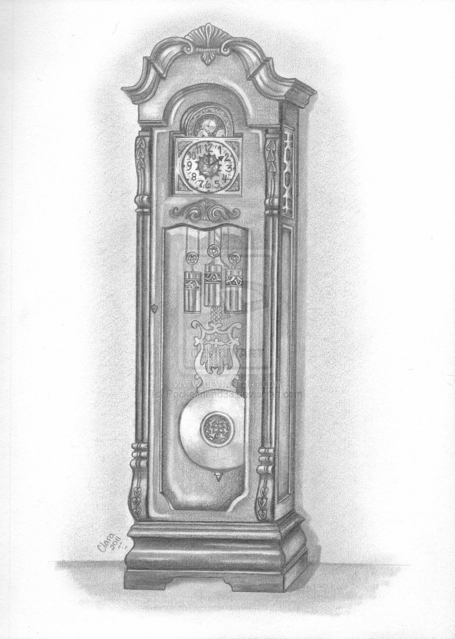 Grandfather Clock Drawing at Explore collection of