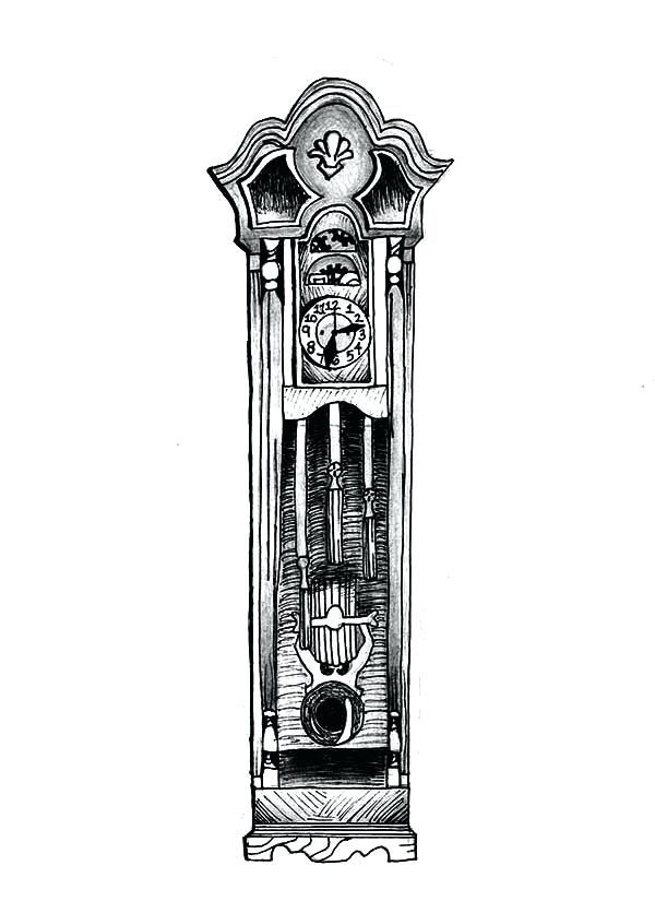 Grandfather Clock Drawing at Explore collection of