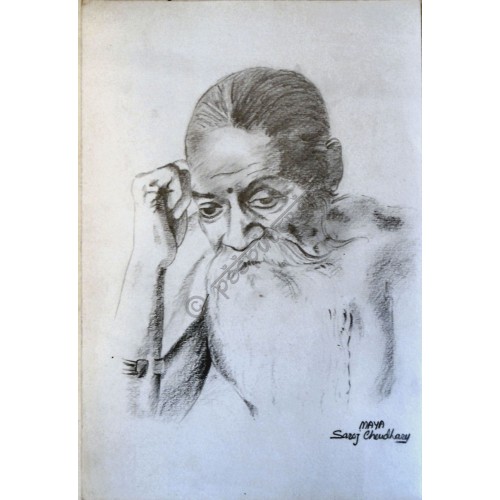 500x500 Grandfather Original Drawing - Grandfather Drawing