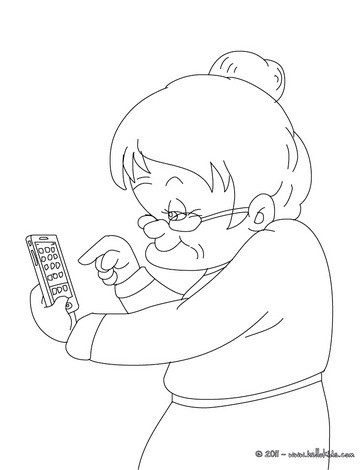 364x470 grandmother coloring pages, reading learning, daily kids news - Grandma Drawing