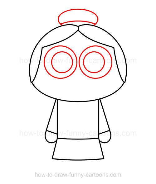 500x591 how to draw a grandma - Grandma Drawing