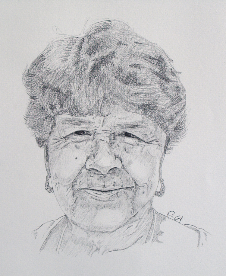 750x914 legil design archive a portrait of my grandma - Grandma Drawing