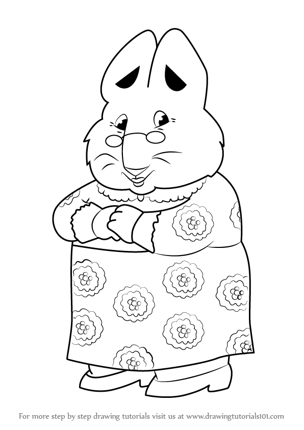 596x843 learn how to draw grandma from max and ruby - Grandma Drawing