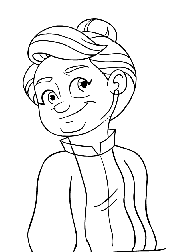 599x884 Drawing Of Grandmother Pocket La Grandmother Di Polly Pocket - Grandmother Drawing