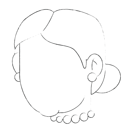 550x550 Grandmother Drawing Face Frames Illustrations Hd Images - Grandmother Drawing