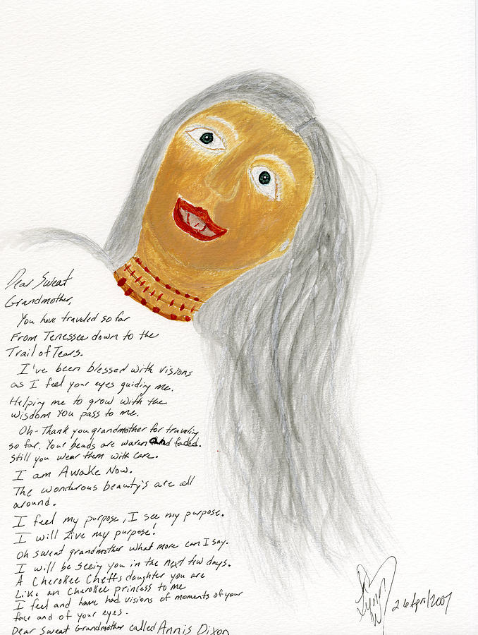 678x900 Sweet Grandmother Drawing - Grandmother Drawing