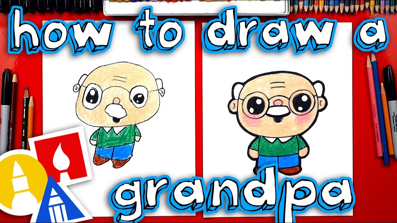 1280x720 how to draw a cartoon grandpa - Grandpa Drawing