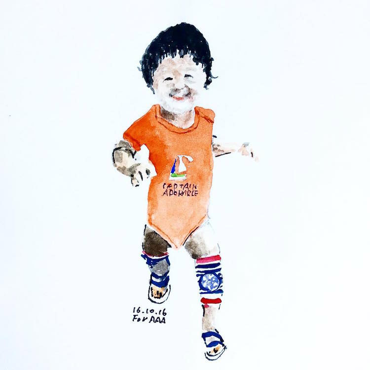 750x750 instagram of the day year old grandpa posts a drawing a day - Grandpa Drawing