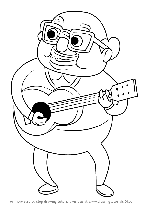 597x842 learn how to draw grandpa from golan the insatiable - Grandpa Drawing