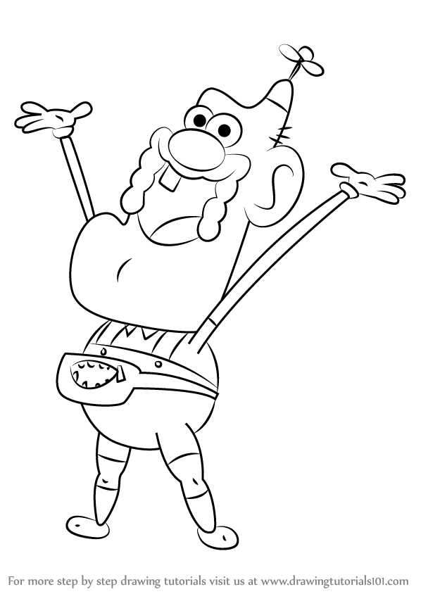 598x844 learn how to draw uncle grandpa - Grandpa Drawing