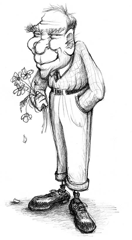 450x818 grandpa sketched out - Grandpa Drawing